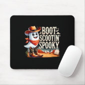 Spooky Halloween Ghost Cowboy Ghost Western Muismat (Met muis)