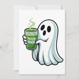 Spooky Halloween Ghost Drink Matcha Drink Aankondiging