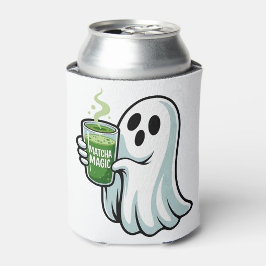 Spooky Halloween Ghost Drink Matcha Drink Blikjeskoeler (Blikje Voorkant)