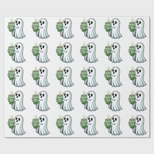 Spooky Halloween Ghost Drink Matcha Drink Cadeaupapier