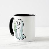 Spooky Halloween Ghost Drink Matcha Drink Mok (Voorkant links)