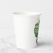 Spooky Halloween Ghost Drink Matcha Drink Papieren Bekers (Rechts)