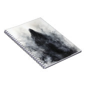 Spooky Halloween Ghost enge herfstseizoen Notitieboek (Rechterzijde)