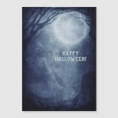 Spooky Halloween Ghost Full Moon bij nacht (Voorkant)