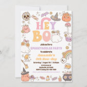 Spooky Halloween Ghost Invitation Kaart (Voorkant)