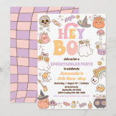 Spooky Halloween Ghost Invitation Kaart (Voorkant / Achterkant)