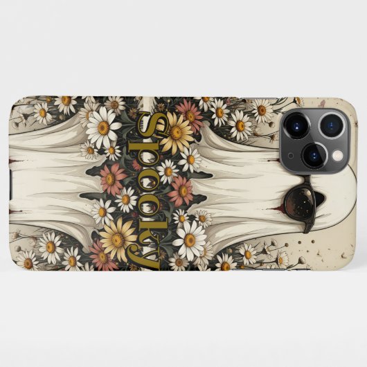 Spooky Halloween Ghost iPhone Hoesje (Achterkant horizontaal)