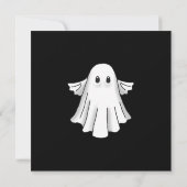 Spooky Halloween Ghost Kaart (Achterkant)