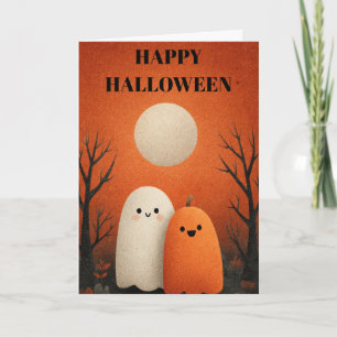 Spooky Halloween Ghost Kaart
