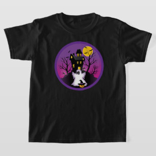 Spooky Halloween Ghost Kinder T-shirt