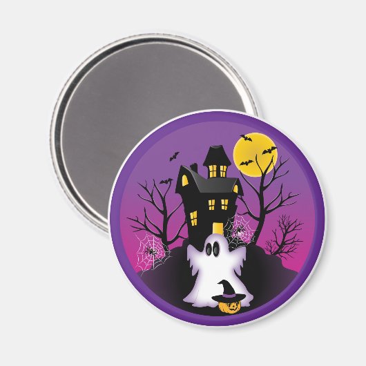 Spooky Halloween Ghost Magneet (Voorkant / Achterkant)
