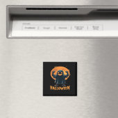 Spooky Halloween Ghost met Full Moon Design Magneet (Insitu (Vaatwasser))
