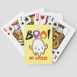 Spooky Halloween Ghost : Notitieboek Pokerkaarten