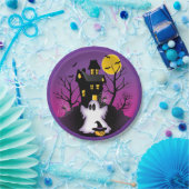 Spooky Halloween Ghost Papieren Bordje (Feest)