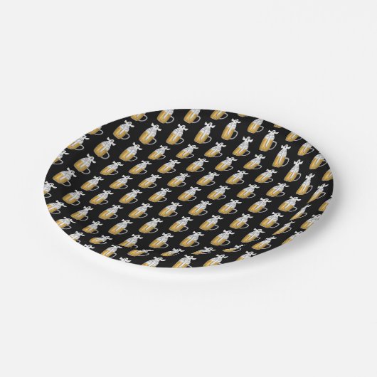 Spooky Halloween Ghost Papieren Bordje (Gekanteld)