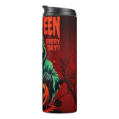Spooky Halloween Ghost Pumpkin Thermal Mug Tumbler Thermosbeker (Geroteerd rechts)