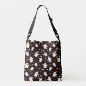 Spooky Halloween Ghost Spiders Snoep Crossbody Tas (Achterkant)