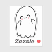 Spooky Halloween Ghost Sticker (Vel)