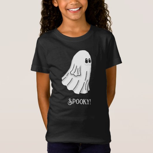 Spooky Halloween Ghost T-shirt (Voorkant)