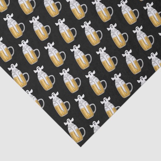 Spooky Halloween Ghost Tissuepapier (Detail)