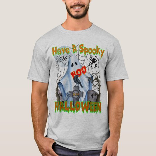 Spooky Halloween Ghost Trick or treat T-shirt (Voorkant)