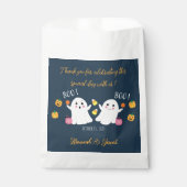 Spooky Halloween Ghost Twin Baby shower Favor Tass Bedankzakje (Voorkant)