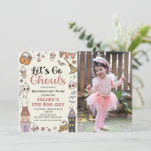 Spooky Halloween Ghost Verjaardag Laten we gaan Gh Kaart (Staand voorkant)