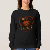 Spooky Halloween Ghost Women's Basic Sweatshirt –  (Voorkant)