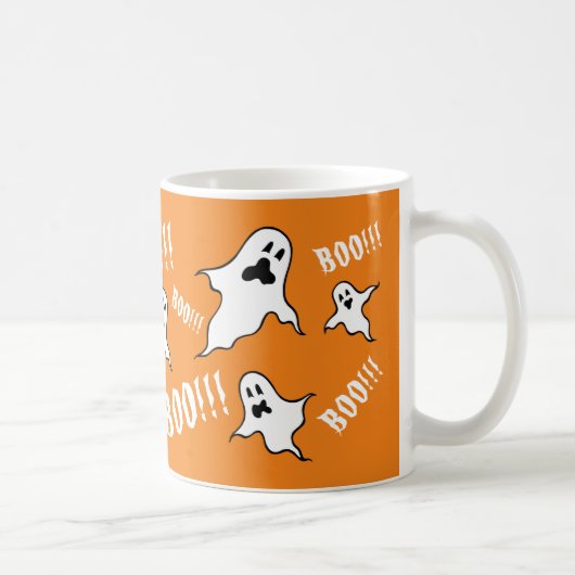 Spooky Halloween Ghosts Coffee Mok (Rechts)