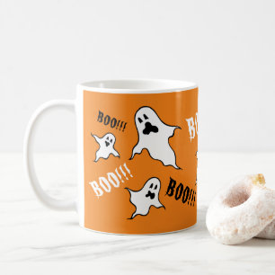 Spooky Halloween Ghosts Coffee Mok