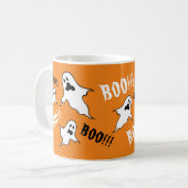 Spooky Halloween Ghosts Coffee Mok (Voorkant links)