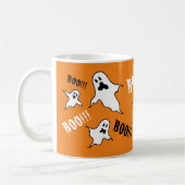 Spooky Halloween Ghosts Coffee Mok (Links)