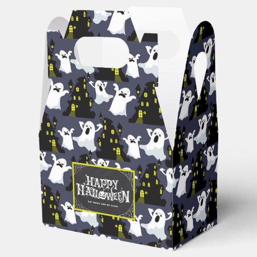 Spooky Halloween Ghosts Favor Box Bedankdoosjes (Geopend)