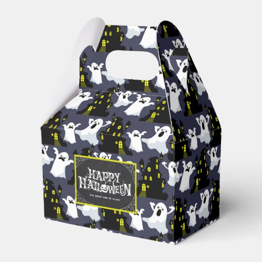Spooky Halloween Ghosts Favor Box Bedankdoosjes (Voorkant Zijde)