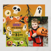 Spooky Halloween Ghosts Verjaardag Kinder Foto Kaart (Voorkant / Achterkant)