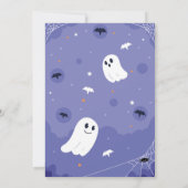 Spooky Halloween Ghosts Verjaardag Kinder uitnodig Kaart (Achterkant)