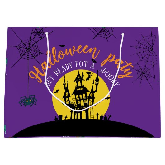 🎃 Spooky Halloween Gift Bag Groot Cadeauzakje (Voorkant)