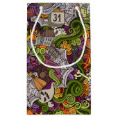 Spooky Halloween Gift Bag - Klein, glanzend Klein Cadeauzakje (Achterkant)