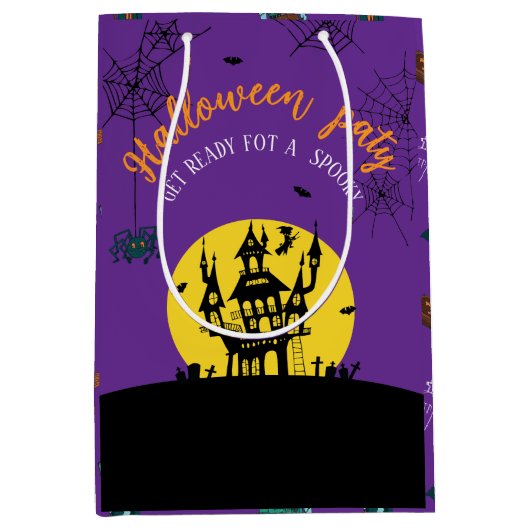 🎃 Spooky Halloween Gift bag 🛍 Medium Cadeauzakje (Voorkant)