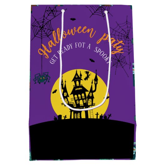 🎃 Spooky Halloween Gift bag 🛍 Medium Cadeauzakje (Achterkant)