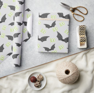 Spooky Halloween Gift Wrap | heks en pompoen Cadeaupapier