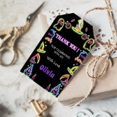 Spooky Halloween Glow Donker Verjaardagsfeestje Cadeaulabel