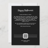 Spooky Halloween Gothic Arch Wedding Save The Date (Achterkant)