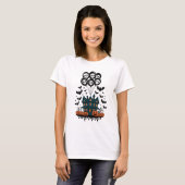 Spooky Halloween Gothic - Haunted House T-shirt (Voorkant volledig)