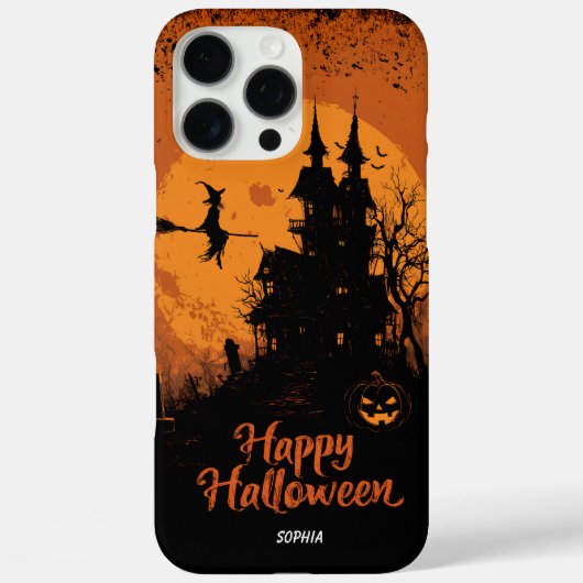 Spooky Halloween Gothic House iPhone & iPad Case (Achterkant)