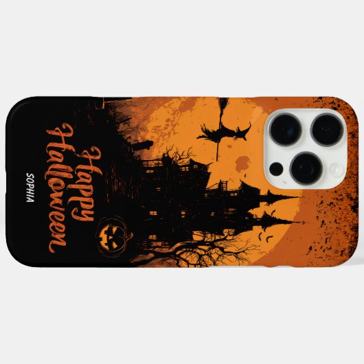 Spooky Halloween Gothic House iPhone & iPad Case (Achterkant (horizontaal))