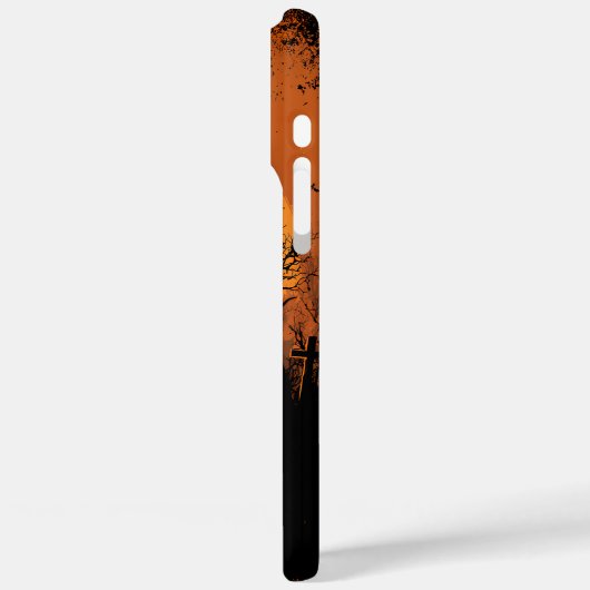 Spooky Halloween Gothic House iPhone & iPad Case (Achterkant / Links)