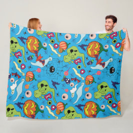 Spooky Halloween Graphic Collectie Fleece Deken