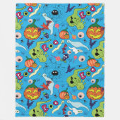 Spooky Halloween Graphic Collectie Fleece Deken (Voorkant)