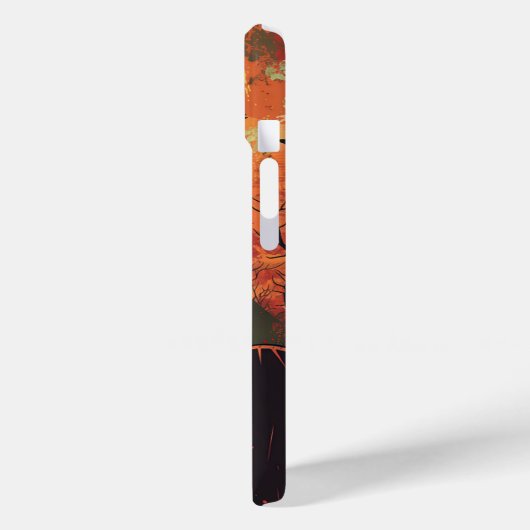 Spooky Halloween Graveyard Zombie Raven Skeleton Case-Mate iPhone Case (Achterkant / Links)